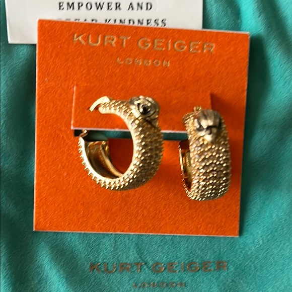 Kurt Geiger Gold Earrings Elegant Jewelry - Picture 3 of 3